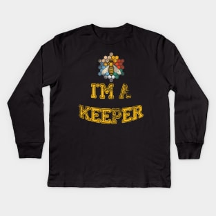 I'm A Beekeeper Vintage Kids Long Sleeve T-Shirt